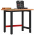 Banc De Lucru 100X60X83 Cm Lemn Masiv Fag, Dreptunghiular