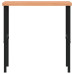 Banc De Lucru 100X60X(73-99,5) Cm Lemn Masiv Fag Dreptunghiular