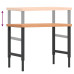 Banc De Lucru 100X60X(73-99,5) Cm Lemn Masiv Fag Dreptunghiular