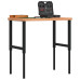 Banc De Lucru 100X60X(73-99,5) Cm Lemn Masiv Fag Dreptunghiular