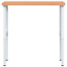 Banc De Lucru 100X60X(73-99,5) Cm Lemn Masiv Fag Dreptunghiular
