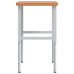 Banc De Lucru 100X60X(73-99,5) Cm Lemn Masiv Fag Dreptunghiular
