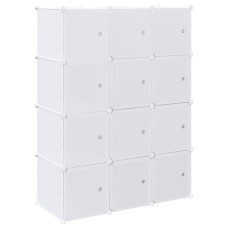 Organizator Cuburi Depozitare Cu 12 Cuburi Și Tije De Agățat Pp