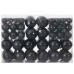 Baldouri De Crăciun 100 Buc Negru Ø3/4/6 Cm