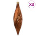 Baldouri De Crăciun 98 Buc Maro Ø3/4/6 Cm