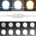 Masă De Toaletă Cu Led, Stejar Artizanal, 86,5X35X136 Cm