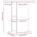 Suport Acvariu Stejar Artizanal 36X60,5X72,5 Cm, Lemn Prelucrat
