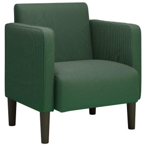 Canapea Fotoliu Cu Cotiere Verde Junglă 54 Cm Țesătură Velur