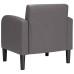 Canapea Scaun Cu Cotiere Gri 54 Cm Piele Artificială