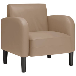 Canapea Scaun Cu Cotiere Cappuccino 54 Cm Piele Artificială