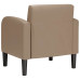 Canapea Scaun Cu Cotiere Cappuccino 54 Cm Piele Artificială