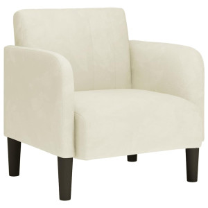 Canapea Scaun Cu Cotiere Crem 54 Cm Catifea