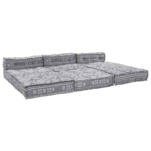 Canapea Modulară 4 Pcs Gri Deschis 70 X 70 X 56 Cm Țesătură