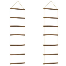 Decoratiuni De Perete În Formă De Scară 2 Buc Ramă Naturală