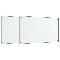 Panou Antistropi Bucătărie 2 Buc. Transparent 70X40 Cm Sticlă