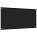 Panou Antistropi Bucătărie 2 Buc. Negru 80X50Cm Sticlă Securiz.