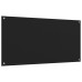 Panou Antistropi Bucătărie 2 Buc. Negru 80X60Cm Sticlă Securiz.