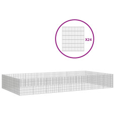 Adăpost Pentru Animale Cu 24 Panouri, 54X60 Cm, Fier Galvanizat
