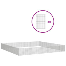 Adăpost Pentru Animale Cu 48 Panouri, 54X80 Cm, Fier Galvanizat