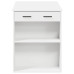 Birou Cu Sertar Și Raft Alb 102X62X77,5 Cm Lemn Prelucrat
