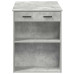 Birou Cu Sertar Și Raft Gri Beton 102X62X77,5 Cm Lemn Prelucrat