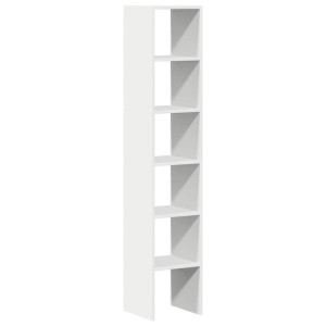 Biblioteci 2 Buc, Stivuibile, Alb, 30X30X80 Cm, Lemn Prelucrat