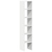 Biblioteci 2 Buc, Stivuibile, Alb, 30X30X80 Cm, Lemn Prelucrat
