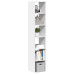 Biblioteci 2 Buc, Stivuibile, Alb, 30X30X80 Cm, Lemn Prelucrat