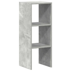 Bibliotecă Stivuabilă Gri Beton 30X30X80 Cm Lemn Prelucrat