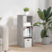 Bibliotecă Stivuabilă Gri Beton 30X30X80 Cm Lemn Prelucrat