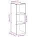 Bibliotecă Stivuabilă Gri Beton 30X30X80 Cm Lemn Prelucrat