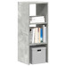 Bibliotecă Stivuabilă Gri Beton 30X30X80 Cm Lemn Prelucrat