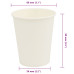 Cești De Cafea Din Hârtie 1000 Buc 8Oz 200Ml Alb