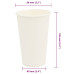 Cești De Cafea Din Hârtie 1000 Buc 16Oz 400Ml Alb