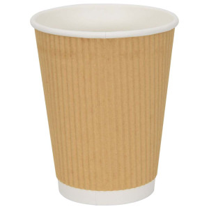 Cești De Cafea Din Hârtie 500 Buc 12 Oz 300 Ml Maro