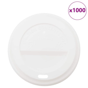 Capace Pentru Cești Cafea Hârtie 12 Oz Și 16 Oz 1000 Buc. Alb