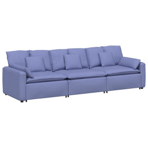 Canapea Modulară Cu Perne, Albastru Jeans