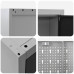 Banc De Lucru Cu Sertar 7 Pcs Negru 150 X 55 X 200 Cm Oțel