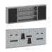 Banc De Lucru Cu Sertar 7 Pcs Negru 150 X 55 X 200 Cm Oțel