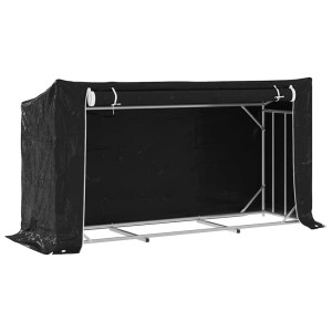 Raft Pentru Lemn De Foc Cu Capac De Ploaie Otel Galvanizat