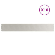 Borduri De Gazon 10 Buc 15X103 Cm Oțel Inoxidabil