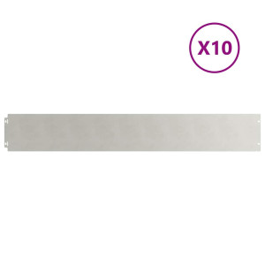 Borduri De Gazon 10 Buc 15X103 Cm Oțel Inoxidabil