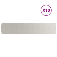 Borduri De Gazon 10 Buc 20X103 Cm Oțel Inoxidabil