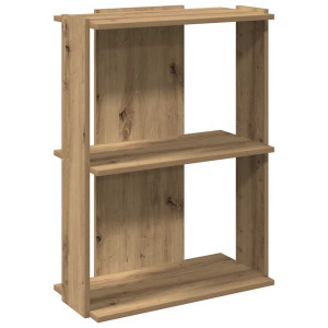 Bibliotecă 3 Etaje Stejar Artizanal 60X30X80 Cm Lemn Prelucrat