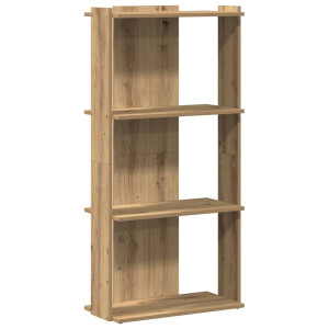 Bibliotecă 3 Etaje Stejar Artizanal 60X30X120 Cm Lemn Prelucrat