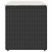 Scaune De Grădină Cu Perne 2 Buc Negru 40X40X43 Cm Poly Ratan
