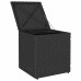 Scaune De Grădină Cu Perne 2 Buc Negru 40X40X43 Cm Poly Ratan