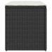Scaune De Grădină Cu Perne 2 Buc Negru 40X40X43 Cm Poly Ratan