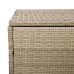 Cutie De Depozitare De Grădină Bej 110X50X58 Cm Polirattan