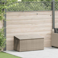 Cutie De Depozitare Grădină Gri Deschis 110X50X58 Cm Polirattan